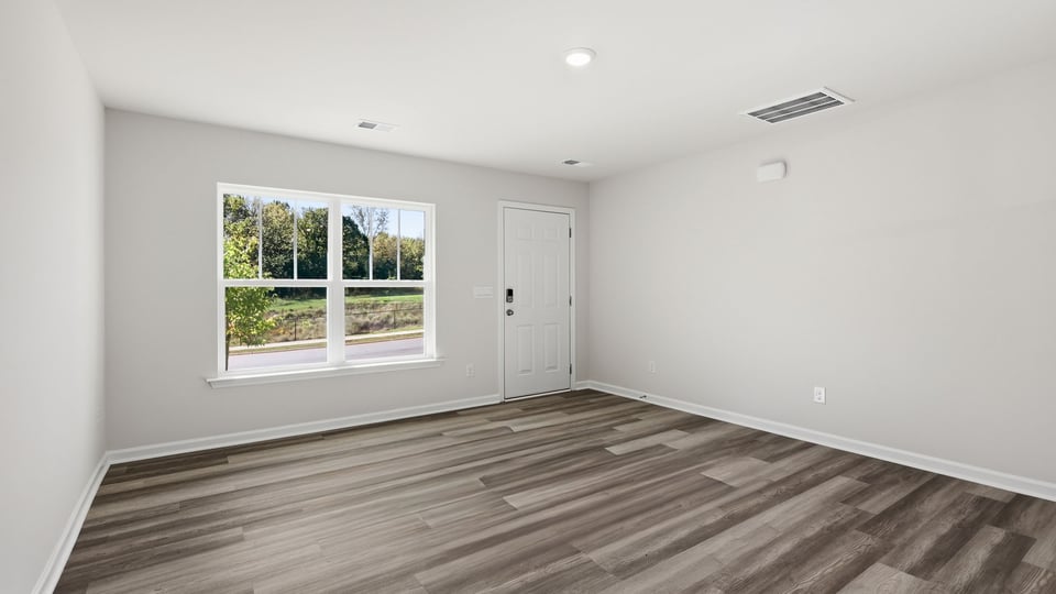 Living room with windows.