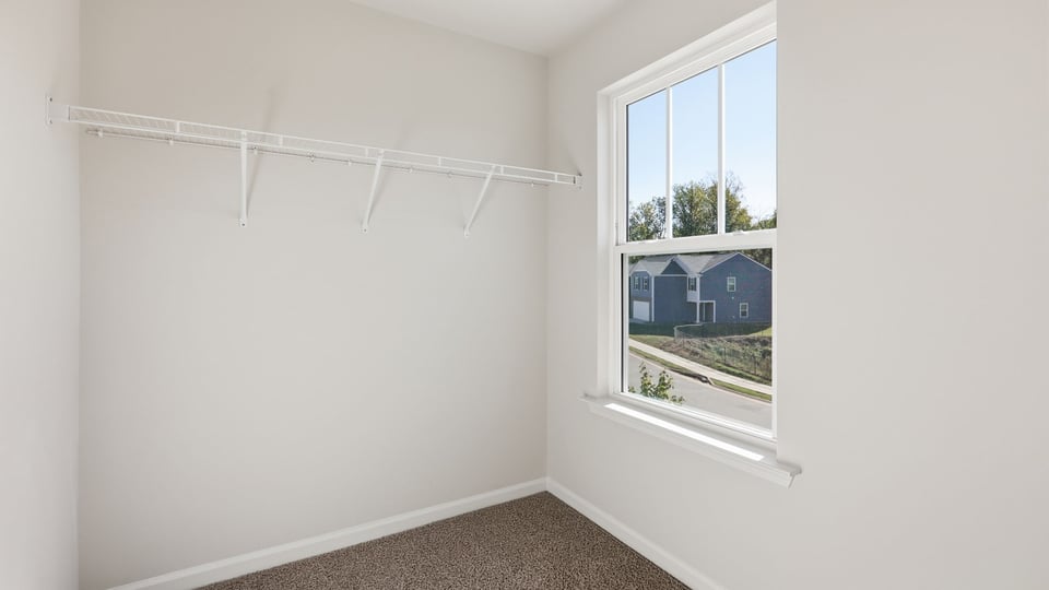 Closet with window.