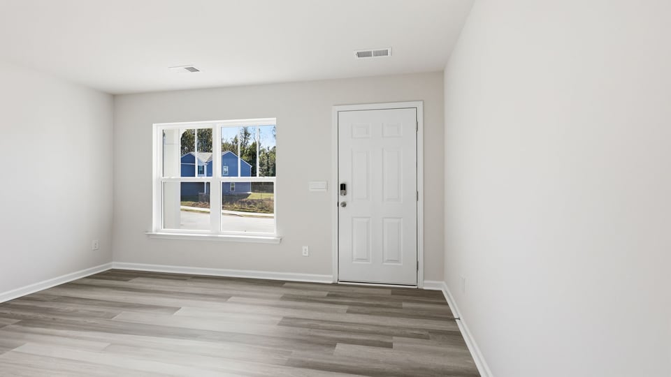 Living room with windows.