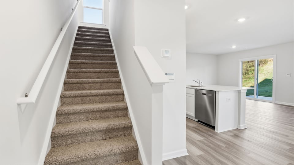 View of stairs to bedrooms.