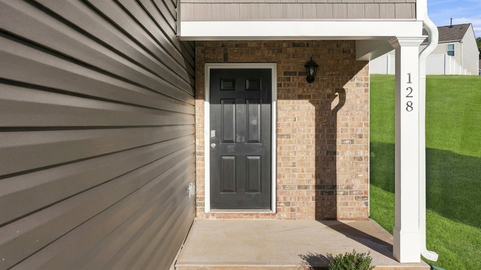 View of front door.