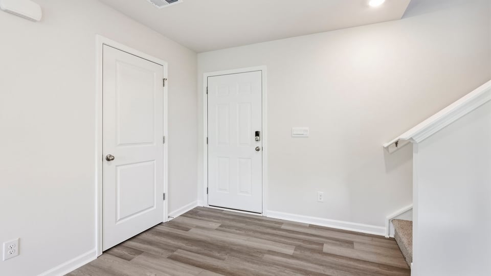 View of front door.