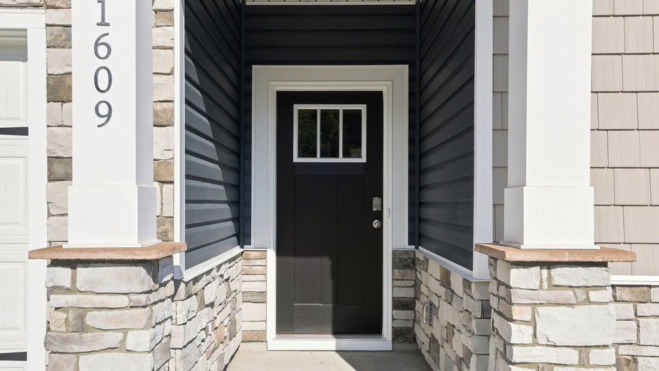 View of front door.