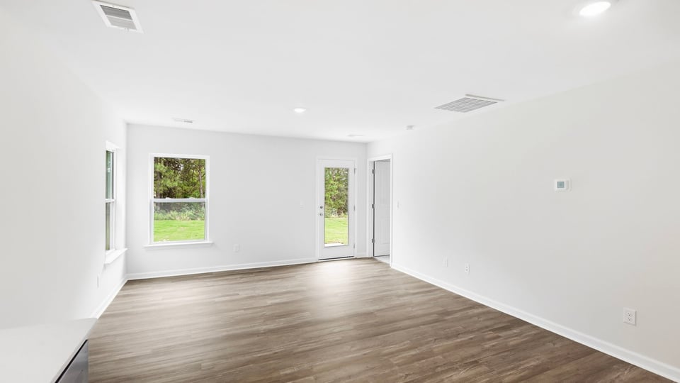 Living room with windows.