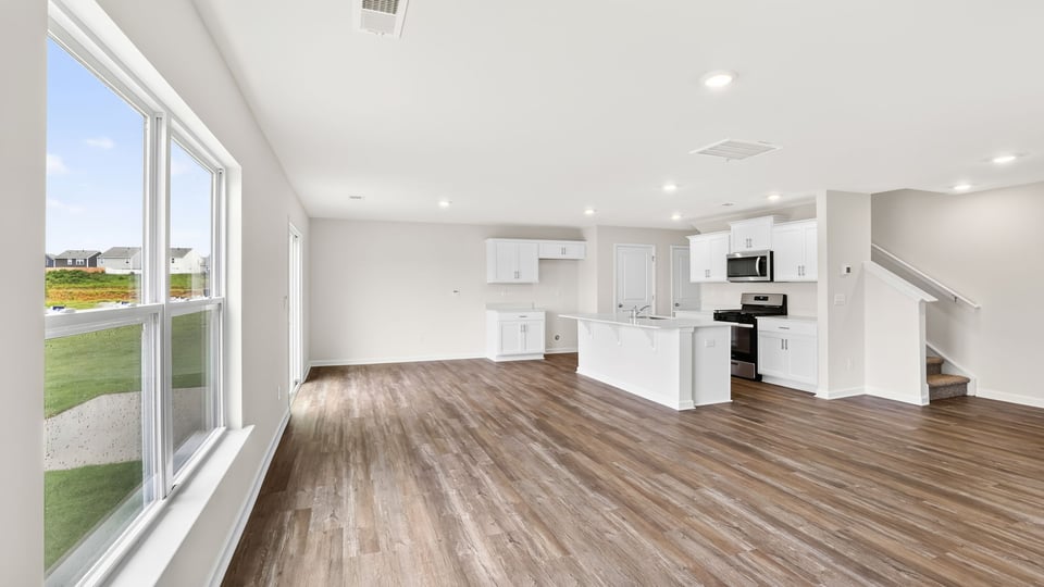 Living area with windows.