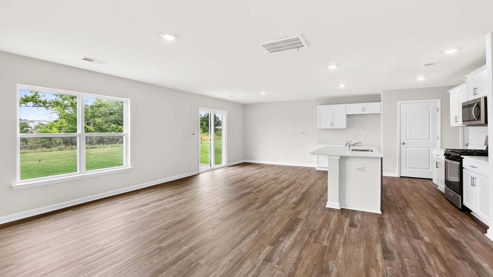 Living area with windows.