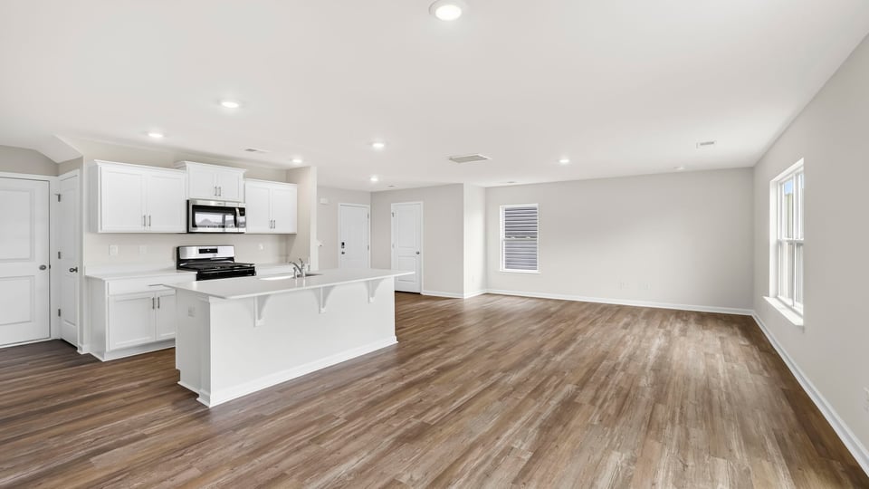 Living area with windows.