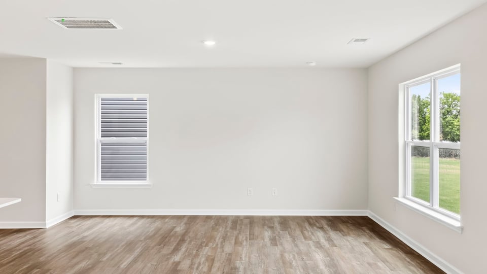 Living area with windows.