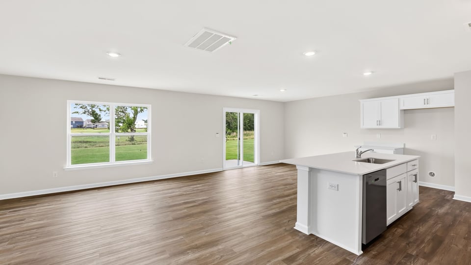 Living area with windows.