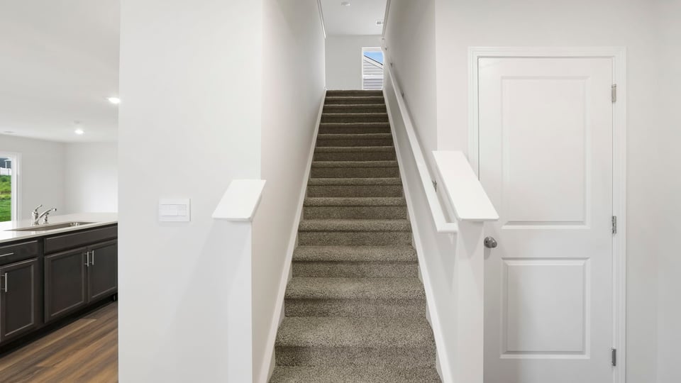 Stairs to second level.