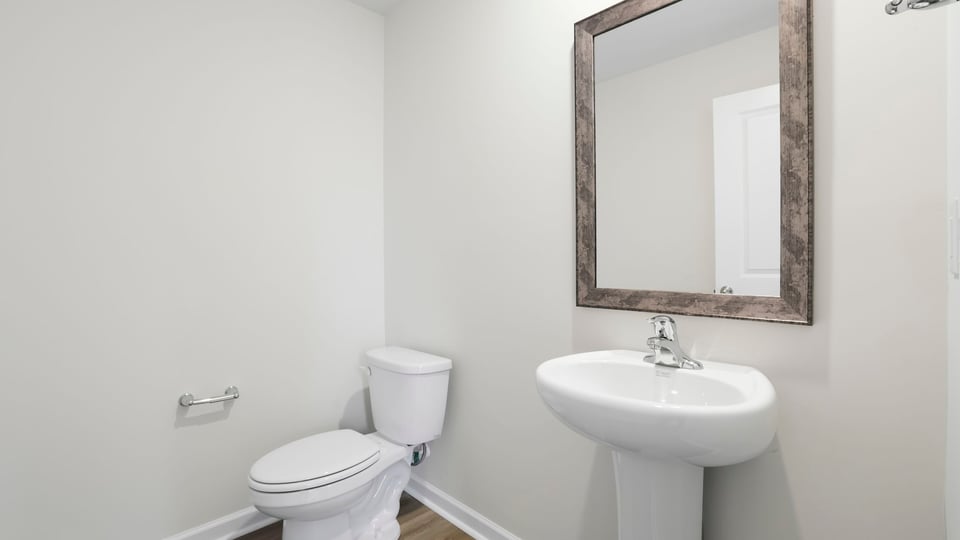 Half bathroom with sink.