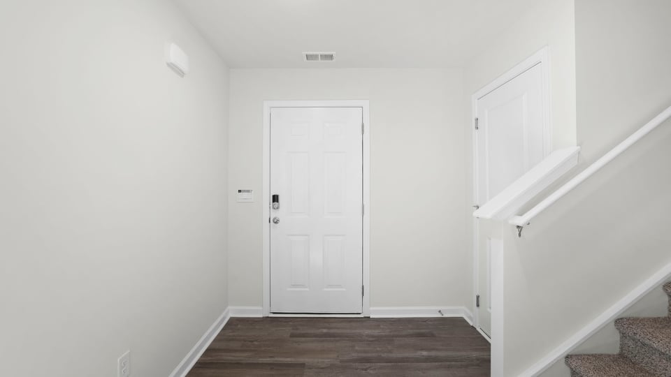 View of front door.