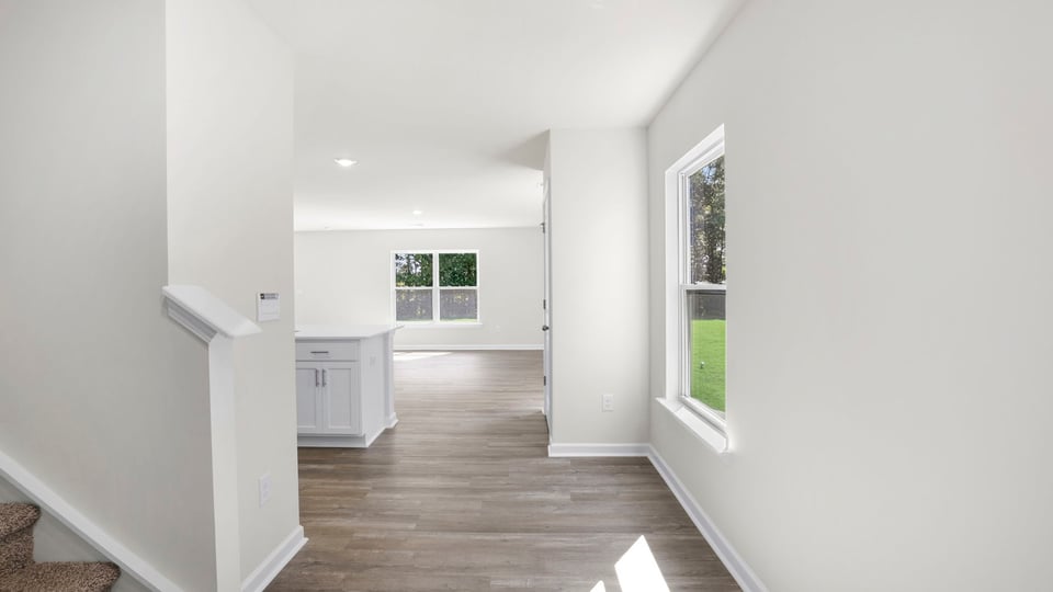 Hallway view into home.