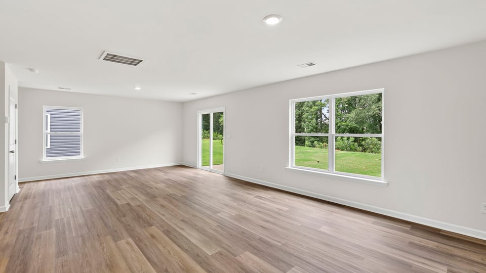 Living area with windows.