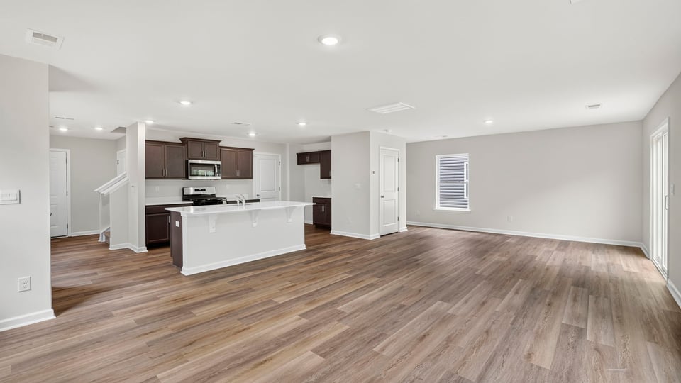 Living area with windows.