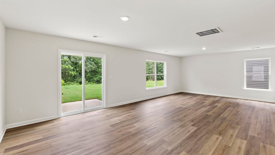 Living area with windows.
