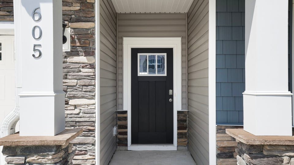 View of front door.