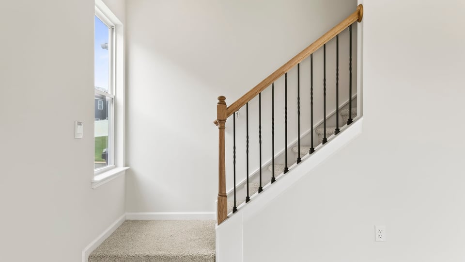Stairs to second level.