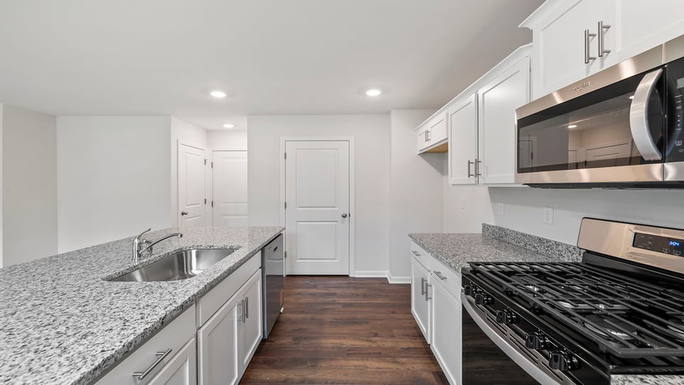 Kitchen with island.