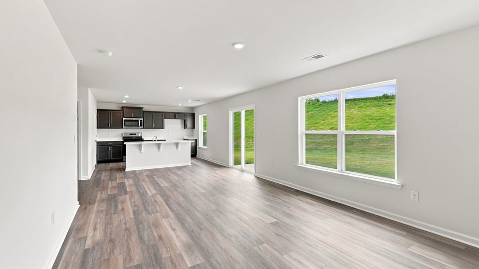 Living area with windows.