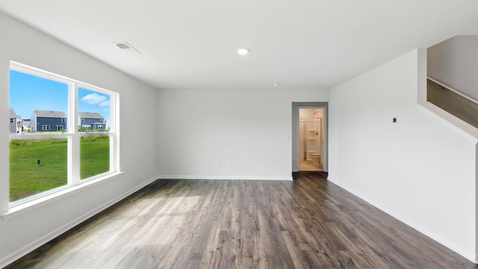 Living area with windows.