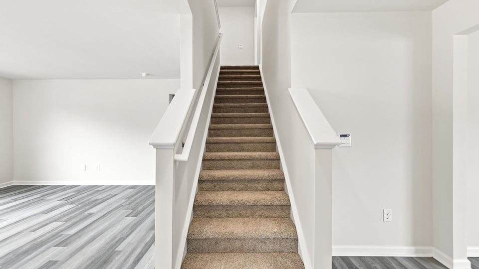 Stairs to second level.