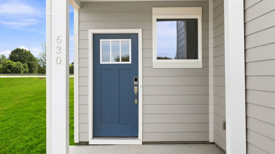 View of front door.