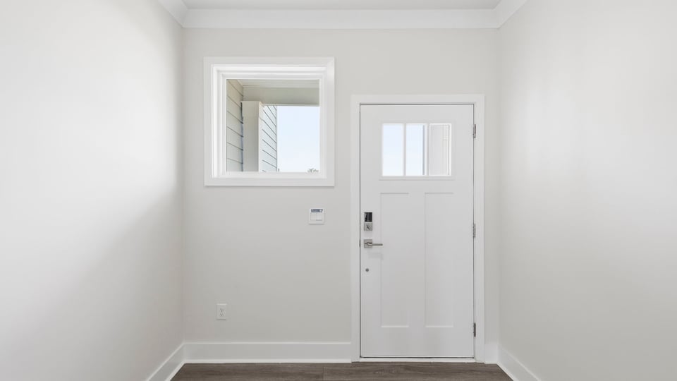 View of front door.
