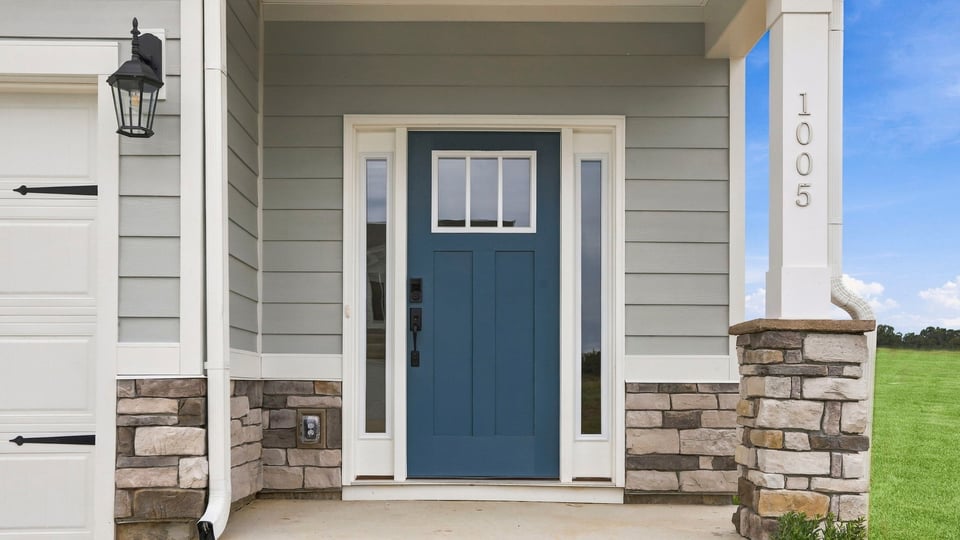 View of front door.