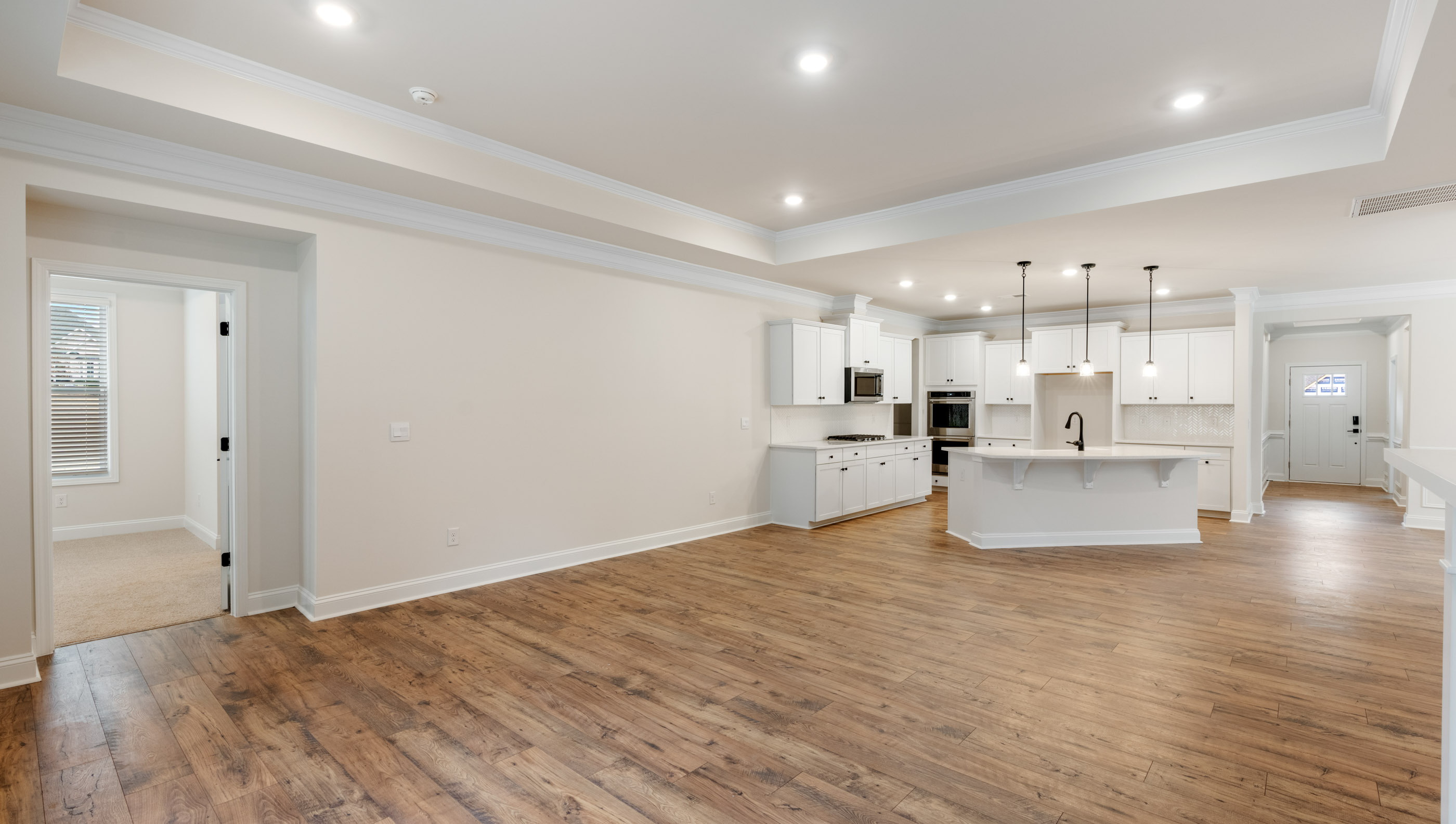 Kitchen with island.