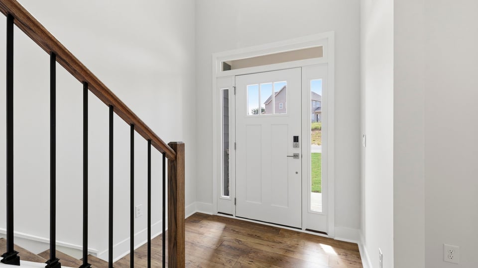 View of front door.