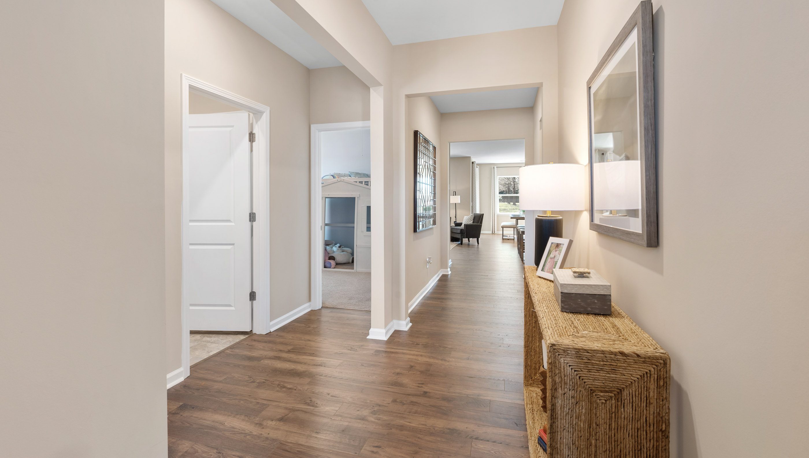 Hallway into home.