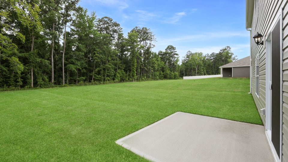 Back exterior of patio.