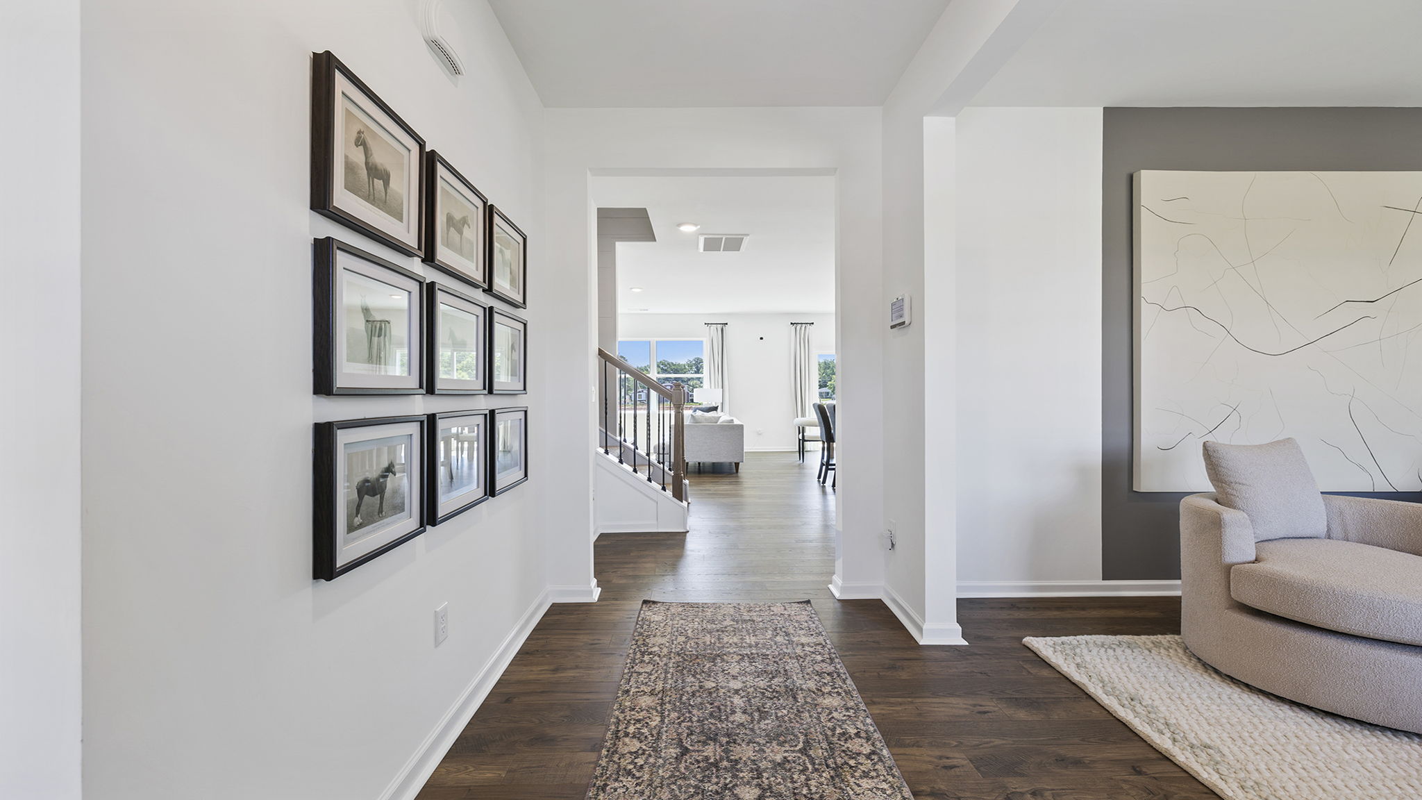 View into hallway.