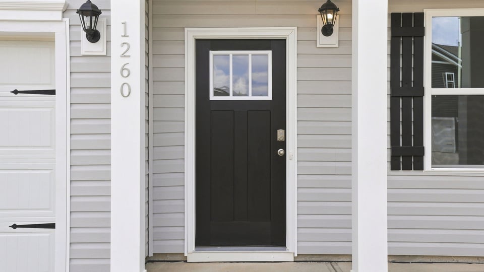 View of front door.