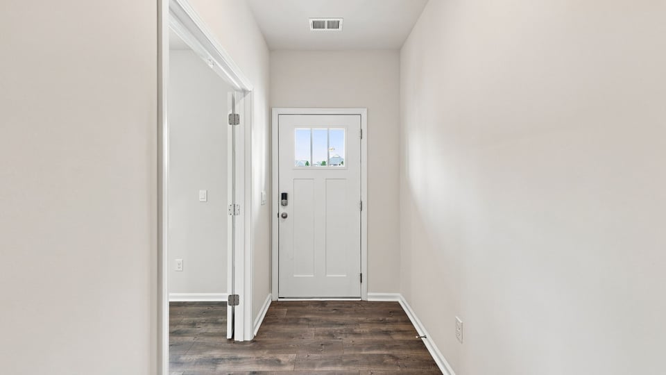 View of front door.