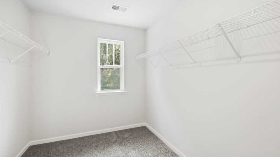 Closet with windows.