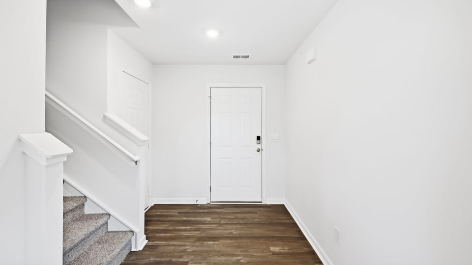 View of front door.