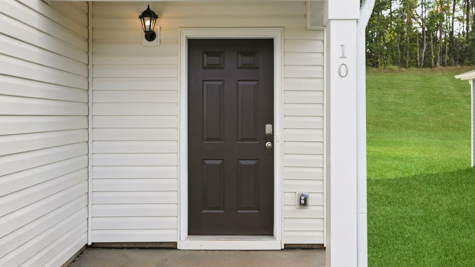View of front door.
