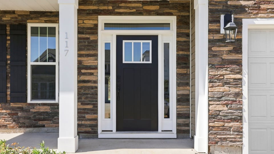 View of front door.