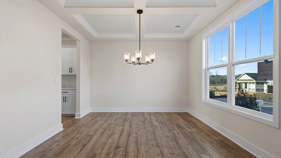 Dining area with window.