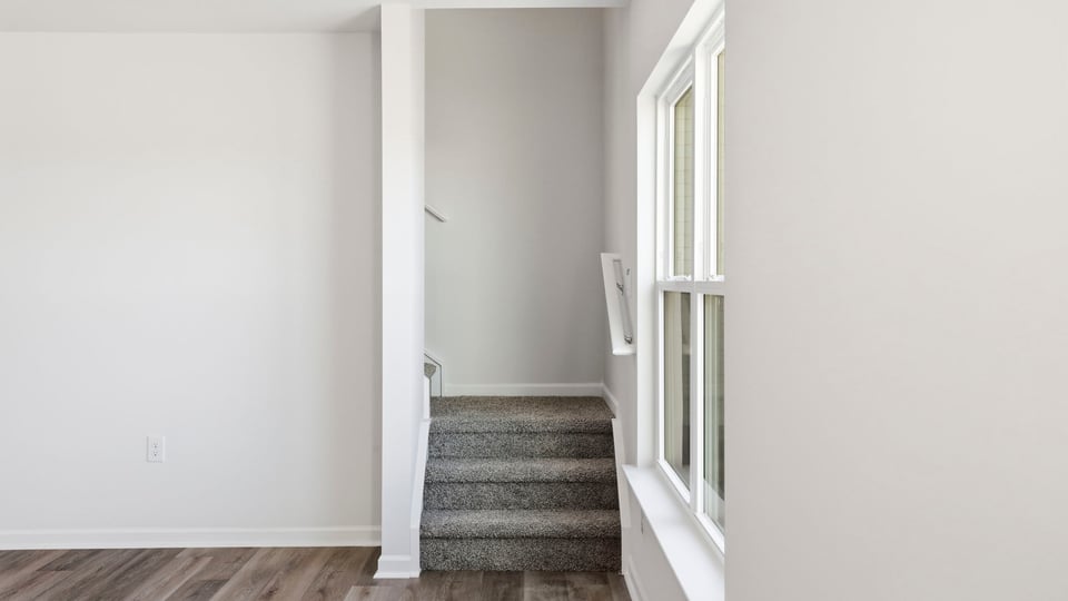 View of stairs to bedrooms.