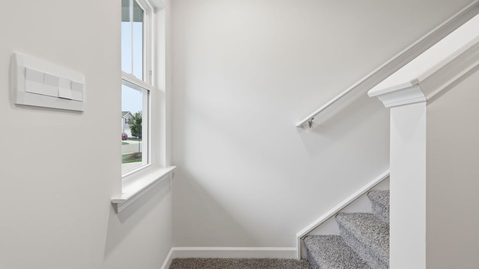 View of stairs to bedrooms.