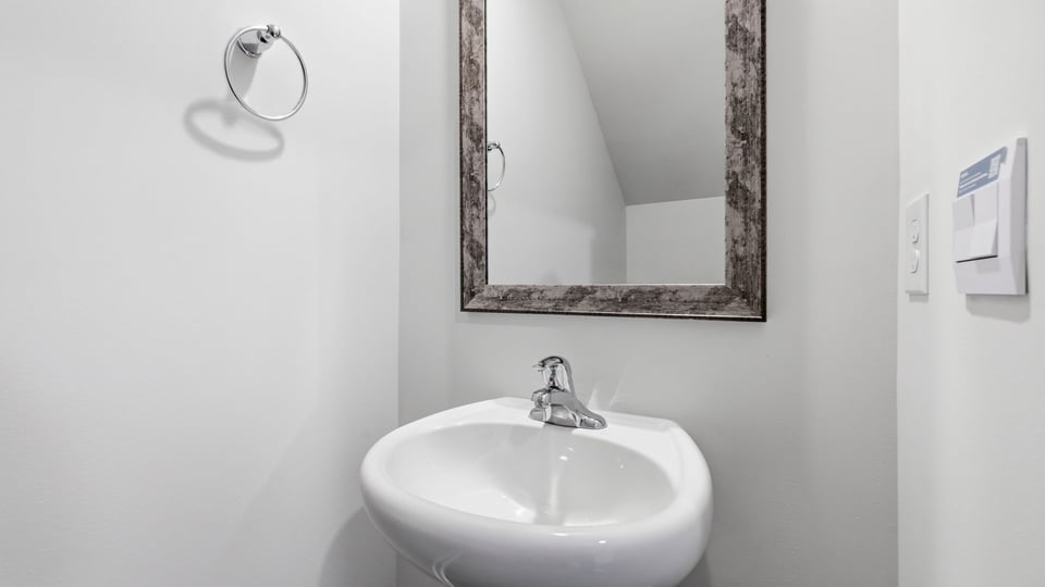 Half bathroom downstairs.