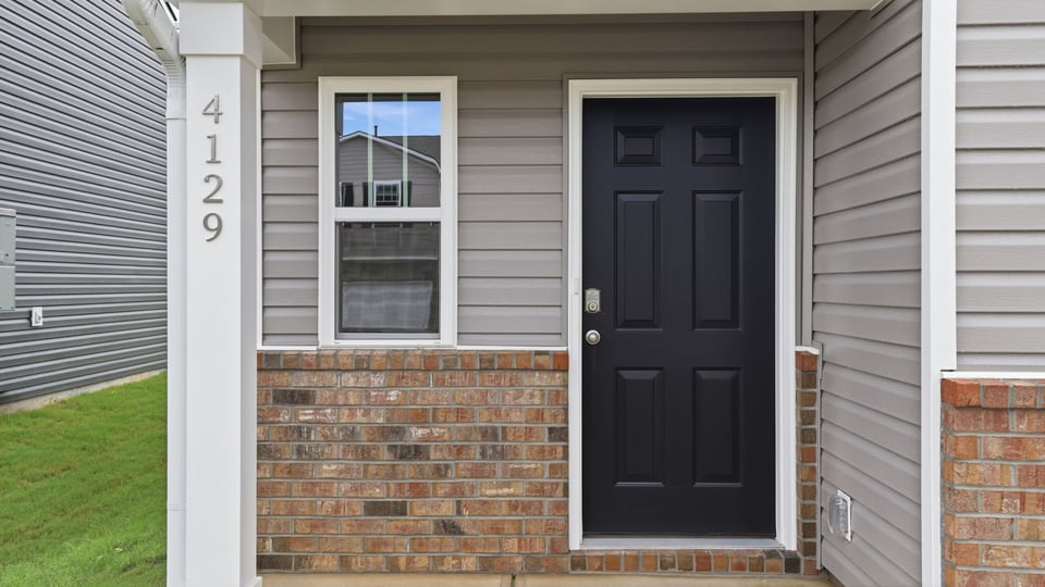 View of front door.