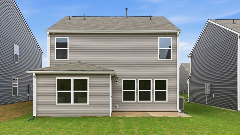 Back exterior of home.
