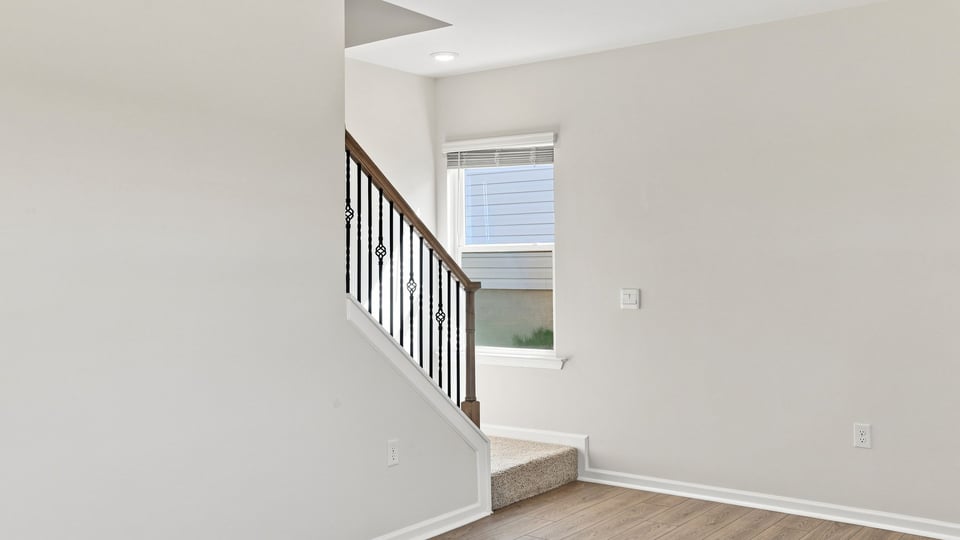 Stairs to second level.