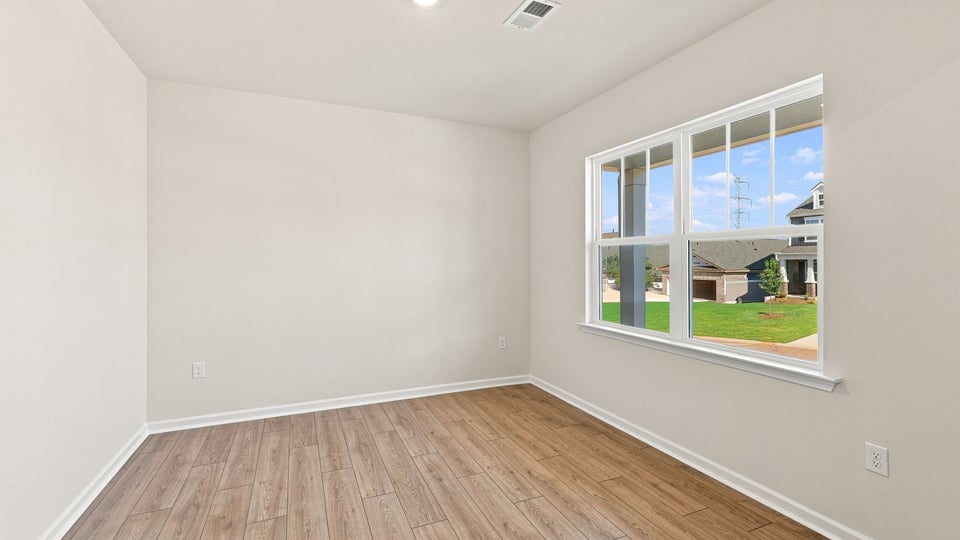 Flex room with windows.