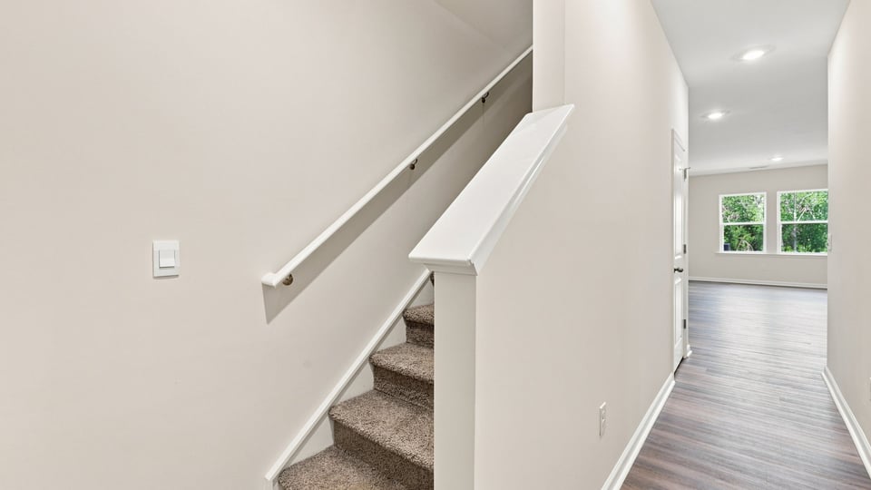 View of stairs to bedrooms.