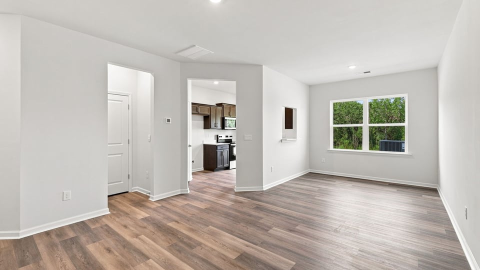 Living room with windows.